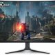 31.6” DELL OLED Alienware AW3225QF Curved QD UHD Black/White (0.03ms, 1M:1, 1000cd, 21:9, 3840x2160, 178°/178°, 240Hz Refresh Rate, Console Mode 120Hz, VRR, FRL, Quantum Dot, NVIDIA G-SYNC, HDMI2.1, DisplayPort, USB Hub: 2 x USB3.0 + 1 x USB-C, Audio Line