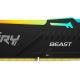 16GB DDR5-5600  Kingston FURY® Beast DDR5 RGB EXPO, PC44800, CL36, 1.25V, 1Rx8, Auto-overclocking, Asymmetric BLACK Large heat spreader, Dynamic RGB effects featuring Fury Infrared Sync technology, AMD® EXPO v1.0 and Intel® Extreme Memory Profiles (Intel® 16GB DDR5-5600  Kingston FURY® Beast DDR5 RGB EXPO, PC44800, CL36, 1.25V, 1Rx8, Auto-overclocking, Asymmetric BLACK Large heat spreader, Dynamic RGB effects featuring Fury Infrared Sync technology, AMD® EXPO v1.0 and Intel® Extreme Memory Profiles (Intel®