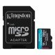 256GB microSD Class10 A2 UHS-I U3 (V30) Kingston Canvas Go Plus Gen 4 + SD Adapter, Ultimate, up to 200Mb/s, Ideal for Android mobile devices, action cams, drones and 4K video production 256GB microSD Class10 A2 UHS-I U3 (V30) Kingston Canvas Go Plus Gen 4 + SD Adapter, Ultimate, up to 200Mb/s, Ideal for Android mobile devices, action cams, drones and 4K video production