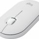 Logitech Wireless Pebble Mouse 2 M350s Tonal White, Slim, compact Bluetooth mouse with a customizable button, 400-4000 dpi, Nano receiver, Multi-device pairing, Silent click Logitech Wireless Pebble Mouse 2 M350s Tonal White, Slim, compact Bluetooth mouse with a customizable button, 400-4000 dpi, Nano receiver, Multi-device pairing, Silent click
