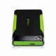 2.5” External HDD 1.0TB (USB3.1)  Silicon Power Armor A15, Black/Green, Rubber + Plastic, Military-Grade Protection MIL-STD 810F Method 516.5 Procedure IV, 3-Meter freefall test, Durable anti-shock rubber outer case