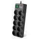 Surge Protector SVEN SF-10E-16, 10 Sockets, Children protection, Varistor protection, NON-FLAMMABLE, 3680W, 3.0m, Black Surge Protector SVEN SF-10E-16, 10 Sockets, Children protection, Varistor protection, NON-FLAMMABLE, 3680W, 3.0m, Black