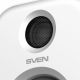SVEN MC-5 White,  2.0 / 2x25W RMS, Bluetooth, RCA, microSD, USB flash, optical input, remote control, All-in-one control panel with touch buttons.