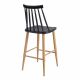 Scaun bar JACK Black+Transprint Legs