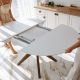 Masa NOVA Furnir White Top+Italian Legs 1270+500+500*H750