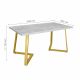 Masă FRIDA Beton+Golden Legs 150×80