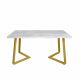 Masă FRIDA Beton+Golden Legs 150×80