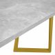 Masă FRIDA Beton+Golden Legs 150×80