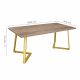 Masă FRIDA Colonial+Golden Legs 180×90
