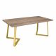 Masă FRIDA Colonial+Golden Legs 180×90