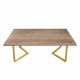Masă FRIDA Colonial+Golden Legs 180×90