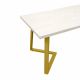 Masă FRIDA Mătase+Golden Legs 180×90