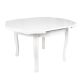 Masă Extensibilă HX-01 White Glass 100/130x100
