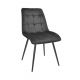 Scaun Capella Catifea Black HLR66+Black Legs