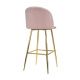 Scaun Bar Maya Pink Catifea