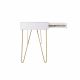 Consolă Mia cu sertar White/Gold