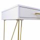 Consolă Mia cu sertar White/Gold