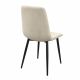 Scaun DC-90 BGF166-2 Beige Velvet+Black Legs