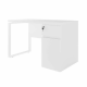 Masa Birou+BOX încorporat Dreapta 1200×600 White/White