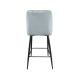 Scaun de Bar Clasic Light Blue HLR-61+Black Legs