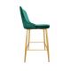 Scaun de Bar Clasic Green HLR 56+Gold Legs