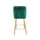 Scaun de Bar Clasic Green HLR 56+Gold Legs