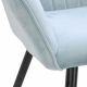 Scaun Iris Light Blue HLR61+Black Legs