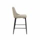 Scaun de Bar Clasic Small Beige HLR7+Black Legs