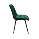 Scaun Capella Catifea Dark Green HLR57+Black Legs