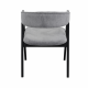 Scaun Rustic Grey+Black Legs