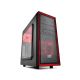 Carcasa DEEPCOOL TESSERACT SW-RD / w/oPSU / side panel / 2x 120mm Red LED fan / ATX / Black/Red Carcasa DEEPCOOL TESSERACT SW-RD / w/oPSU / side panel / 2x 120mm Red LED fan / ATX / Black/Red