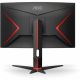 23.8" Gaming monitor AOC  C24G2U/BK / 1ms / Curved / 165Hz / Black/Red