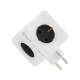 Adaptor Priza PowerCube, 4 x outlets, 2 x USB ports, Tellur White  TLL151101 Adaptor Priza PowerCube, 4 x outlets, 2 x USB ports, Tellur White  TLL151101