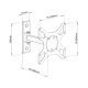SBOX LCD-2901 Suport TV perete 19''-43'',VESA 200x200,greutate suportata 25kg,rotire 180°+180°,inclinatie ± 12° SBOX LCD-2901 Suport TV perete 19''-43'',VESA 200x200,greutate suportata 25kg,rotire 180°+180°,inclinatie ± 12°