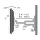SBOX LCD-223 Suport TV perete 13''-43'',VESA 200x200,greutate suportata 20kg,rotire 180°+180° SBOX LCD-223 Suport TV perete 13''-43'',VESA 200x200,greutate suportata 20kg,rotire 180°+180°