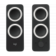 Speakers 2.0  Logitech Z200  5W (2 x 2.5W), 3.5mm input x 2, Headphone jack, Black Speakers 2.0  Logitech Z200  5W (2 x 2.5W), 3.5mm input x 2, Headphone jack, Black