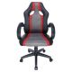 Gaming chair SPACER  SPCH-ELITE-RED  Black-Gray-Red, Synthetic PU + Textil, 120 kg max