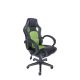 Gaming chair SPACER  SPCH-CHAMP-GRN  Black-Green, Synthetic PU + Textil, 120 kg max