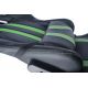 Gaming chair SPACER  SPCH-TRINITY-GRN  Black-Green, Synthetic PU,120 kg max., Adjustable Back Angle 90°- 135°, Armrests ajustable, Pillow-2 Gaming chair SPACER  SPCH-TRINITY-GRN  Black-Green, Synthetic PU,120 kg max., Adjustable Back Angle 90°- 135°, Armrests ajustable, Pillow-2