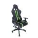 Gaming chair SPACER  SPCH-TRINITY-GRN  Black-Green, Synthetic PU,120 kg max., Adjustable Back Angle 90°- 135°, Armrests ajustable, Pillow-2 Gaming chair SPACER  SPCH-TRINITY-GRN  Black-Green, Synthetic PU,120 kg max., Adjustable Back Angle 90°- 135°, Armrests ajustable, Pillow-2