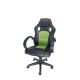 Gaming chair SPACER  SPCH-CHAMP-GRN  Black-Green, Synthetic PU + Textil, 120 kg max