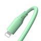 Cable silicone Tellur USB to Lightning, 3A, 1m, green Cable silicone Tellur USB to Lightning, 3A, 1m, green