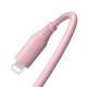 Cable silicone Tellur USB to Lightning, 3A, 1m, pink Cable silicone Tellur USB to Lightning, 3A, 1m, pink
