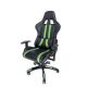 Gaming chair SPACER  SPCH-TRINITY-GRN  Black-Green, Synthetic PU,120 kg max., Adjustable Back Angle 90°- 135°, Armrests ajustable, Pillow-2 Gaming chair SPACER  SPCH-TRINITY-GRN  Black-Green, Synthetic PU,120 kg max., Adjustable Back Angle 90°- 135°, Armrests ajustable, Pillow-2
