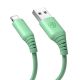 Cable silicone Tellur USB to Lightning, 3A, 1m, green Cable silicone Tellur USB to Lightning, 3A, 1m, green