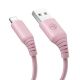 Cable silicone Tellur USB to Lightning, 3A, 1m, pink Cable silicone Tellur USB to Lightning, 3A, 1m, pink