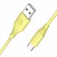 Cable silicone Tellur USB to Type-C, 3A, 1m, yellow Cable silicone Tellur USB to Type-C, 3A, 1m, yellow