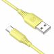 Cable silicone Tellur USB to Type-C, 3A, 1m, yellow Cable silicone Tellur USB to Type-C, 3A, 1m, yellow