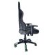 Gaming chair SPACER  SPCH-TRINITY-GRN  Black-Green, Synthetic PU,120 kg max., Adjustable Back Angle 90°- 135°, Armrests ajustable, Pillow-2 Gaming chair SPACER  SPCH-TRINITY-GRN  Black-Green, Synthetic PU,120 kg max., Adjustable Back Angle 90°- 135°, Armrests ajustable, Pillow-2