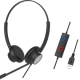 Casti cu fir call center Tellur Voice 320,binaural ,USB , negru TLL411005